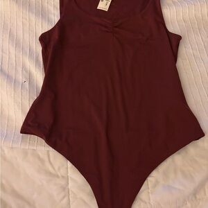 Aeropostale Burgundy Bodysuit